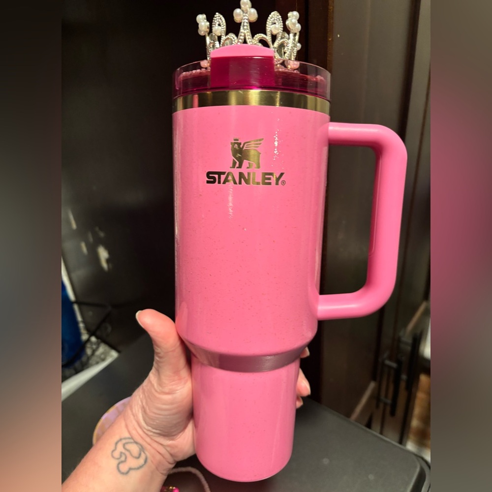 Pink Glinda Stanley with crown